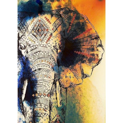 Kunstvoller Elefant
