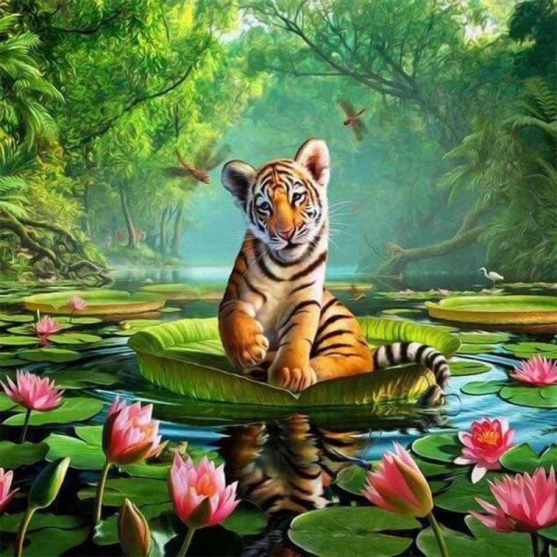 Tiger auf dem Wasser
