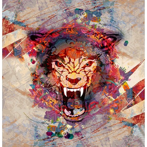 Brüllender Tiger Bunt