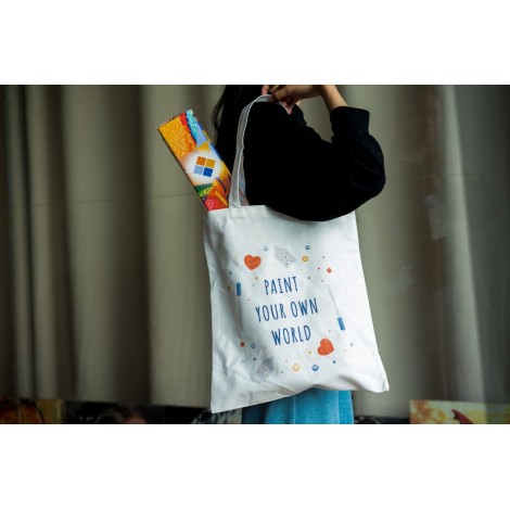 'Paint Your Own World' Leinensäcke
