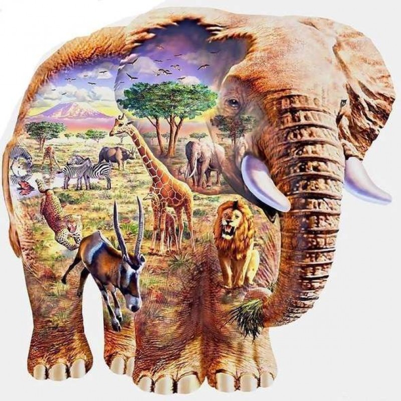 Elefanten Afrika Tra...