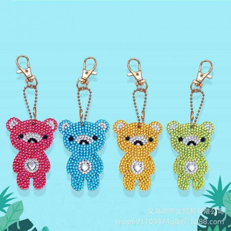 Schlüsselanhänger Bären 4 Stück