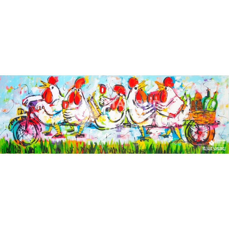 Hühner auf dem Tand...