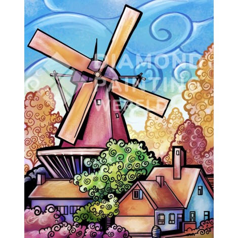 Niederländische Mühle | Exklusives Design