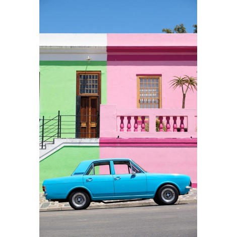 Blaues Auto in Kapstadt