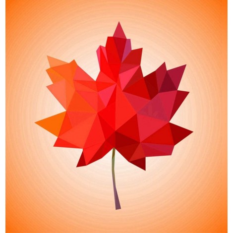 Das kunstvolle Herbstblatt