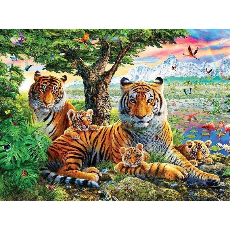 Tiger mit Tieren
