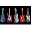 Schlüsselanhänger Gitarre 5 Stücke