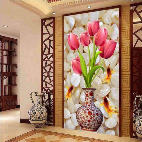 Tulpen in Vase | Hochformat