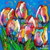 Farbenfrohe Tulpen | Exklusiv bei Diamond Painting Welt
