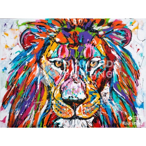 Löwe | Exklusiv bei Diamond Painting Welt